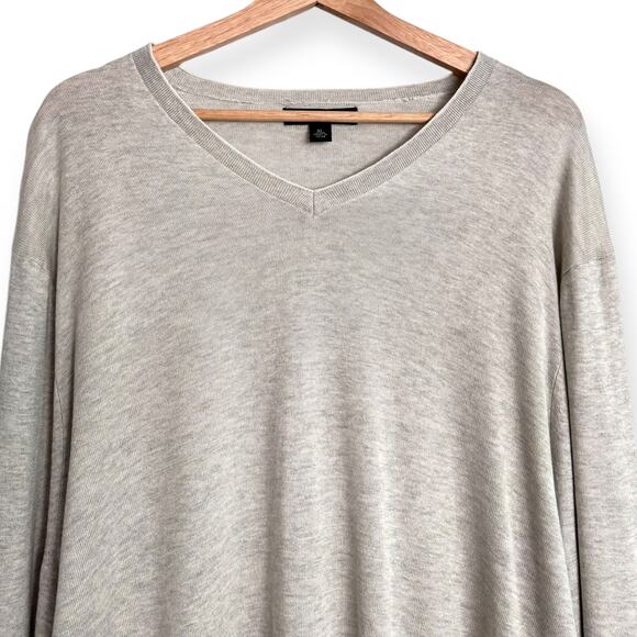 Banana Republic Silk Linen Blend Lightweight V Neck Pullover Sweater Men's XL - Picture 3 of 8